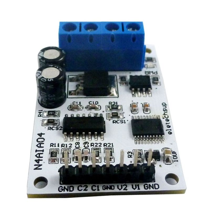 Modbus RS485 RTU A/D converter voor 4-20mA 0-5V 0-10V ingang signaal 8-25VDC N4AIA04
